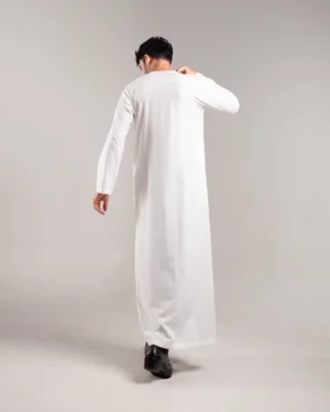HURIM® - Jubah Thobe Pria Amar Series Warna Putih (3)
