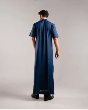 HURIM® - Jubah Thobe Pria Athir Series Warna Navy (3)