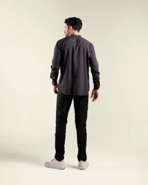 HURIM® - Kemeja Pria Lengan Panjang Amir Series Warna Hitam (3)