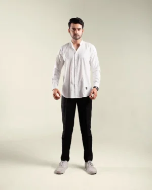 HURIM® - Kemeja Pria Lengan Panjang Amir Series Warna Putih (1)