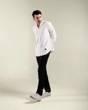 HURIM® - Kemeja Pria Lengan Panjang Amir Series Warna Putih (2)