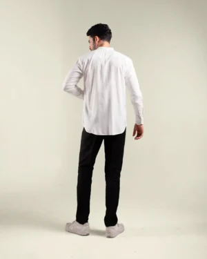 HURIM® - Kemeja Pria Lengan Panjang Amir Series Warna Putih (3)