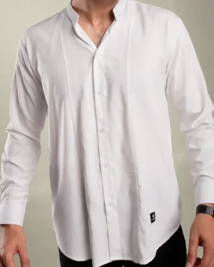 HURIM® - Kemeja Pria Lengan Panjang Amir Series Warna Putih (5)