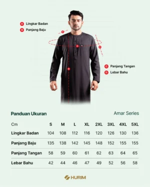 SIZE CHART AMAR SERIES